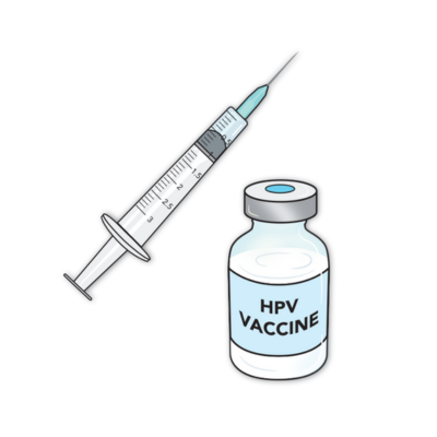 Fiole et seringue pour le vaccin contre le VPH (c) Action CancerCare Manitoba