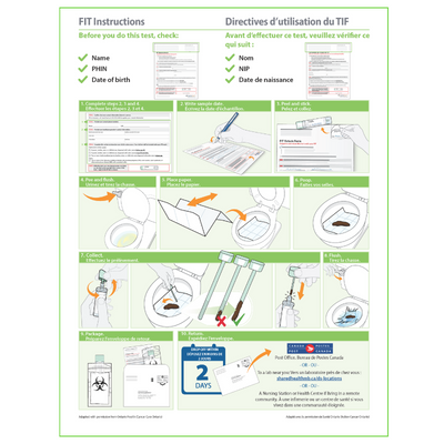 Image of FIT instructions (c) CancerCare Manitoba